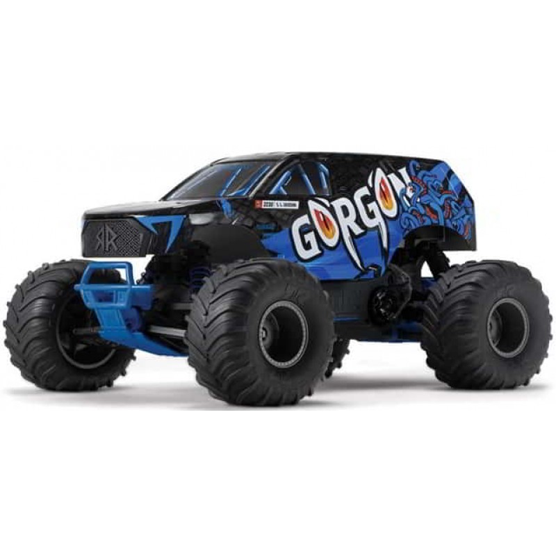 Arrma Gorgon 4X2 MEGA 550 Brushed 1/10 Monster Truck RTR (Blue) w/SLT2 2.4GHz Radio