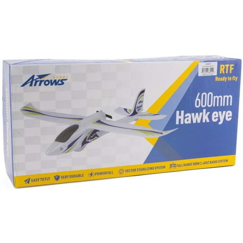 Arrows Hobby Hawk Eye RTF Electric Airplane (600mm) w/Vector Flight Stabilization System