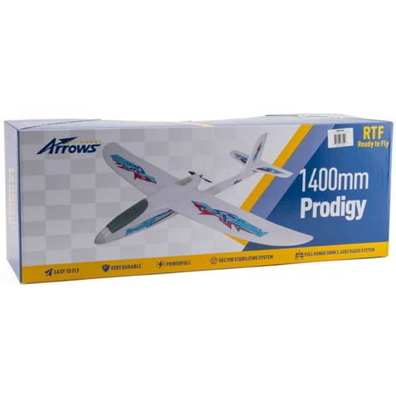 Arrows Hobby Prodigy RTF Electric Airplane (1400mm) w/Vector Flight Stabilization System