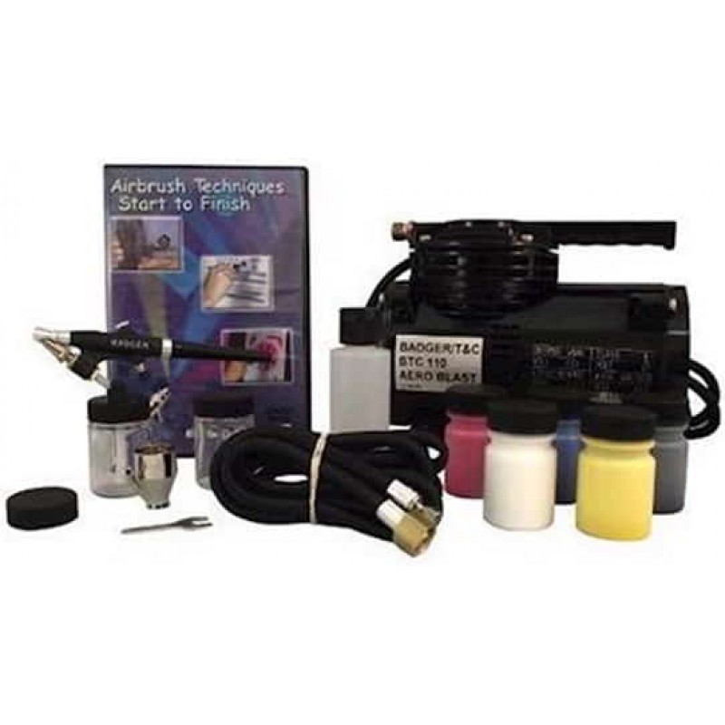 Badger Air-brush Co. 350 Airbrush Starter Set w/BTC 110 Compressor