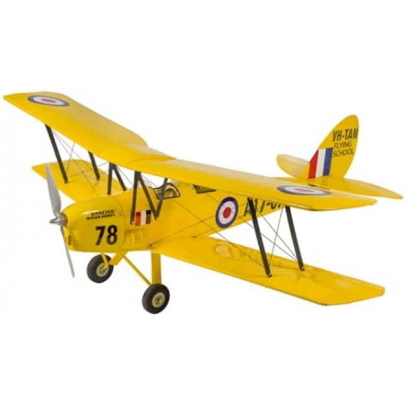 DW Hobby Tiger Moth ARF Electric Airplane Combo Kit (800mm)