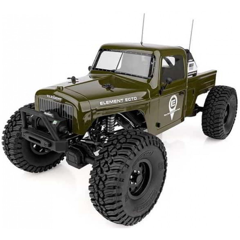 Element RC Enduro Ecto Trail Truck 4x4 RTR 1/10 Rock Crawler Combo (Green) w/2.4GHz Radio, Battery & Charger