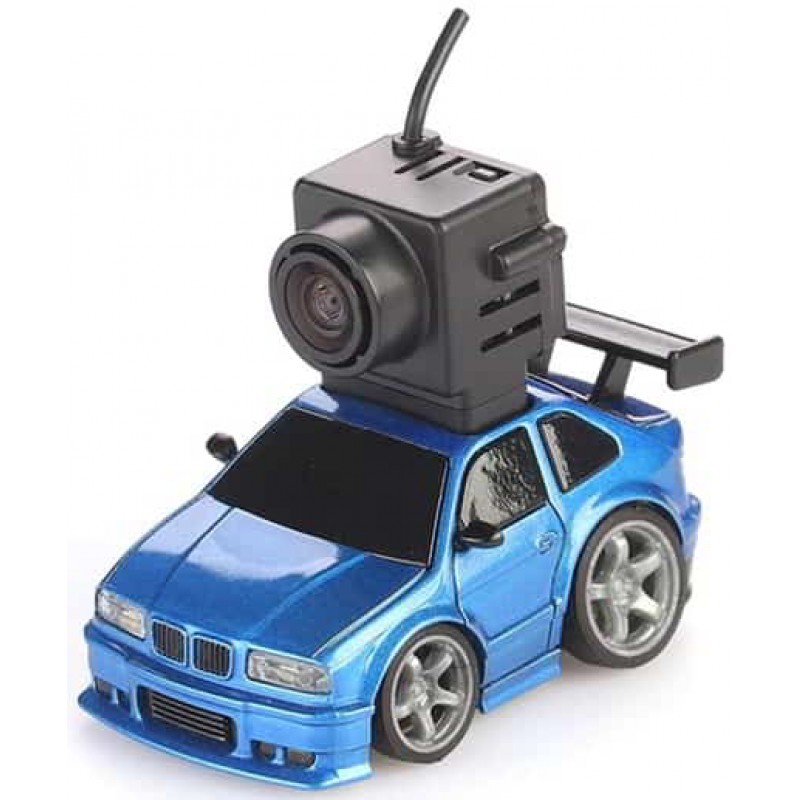 FMS 1/64 FLUSH30 RTR Micro FPV Car (Blue) w/Goggle, Camera & Transmitter