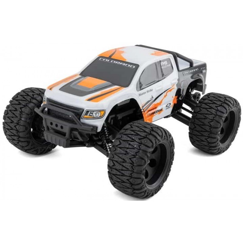 FMS FMT24 Chevrolet Colorado 1/24 RTR Brushed 4x4 Monster Truck (White) w/2.4GHz Radio, 7.4V Battery & Charger