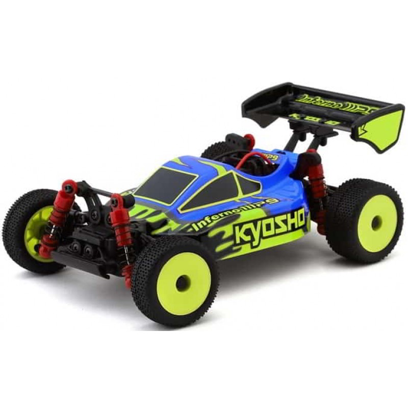 Kyosho MB-010 Mini-Z Inferno MP9 Electric 4WD Micro Buggy Readyset (Blue/Yellow) w/2.4GHz Radio