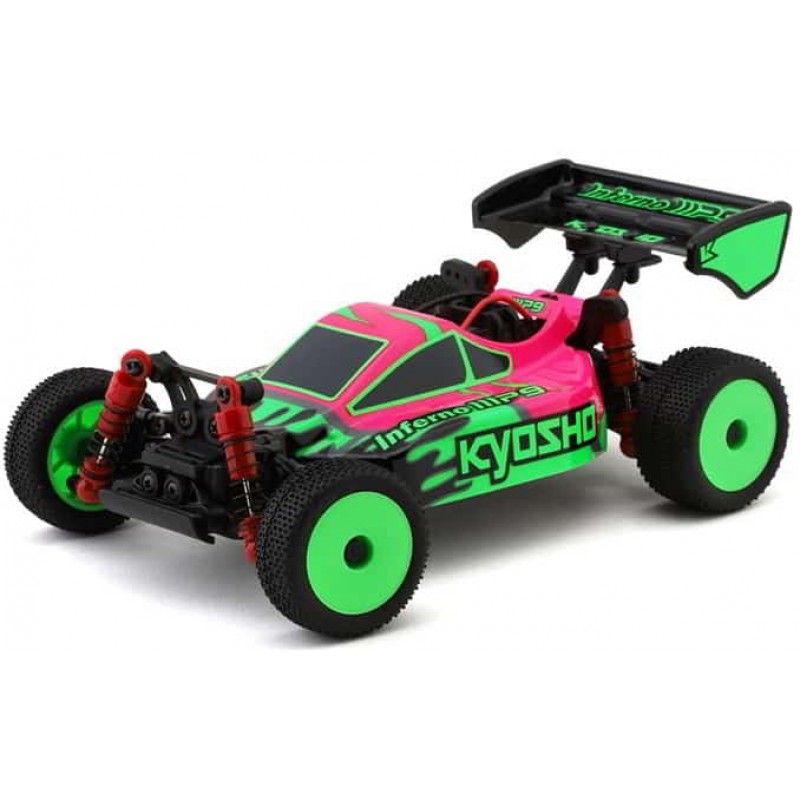 Kyosho MB-010 Mini-Z Inferno MP9 Electric 4WD Micro Buggy Readyset (Pink/Green) w/2.4GHz Radio