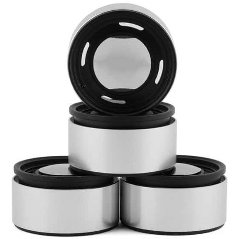 RC4WD Analog 1.9'' Aluminum CAP Wheels (Black)