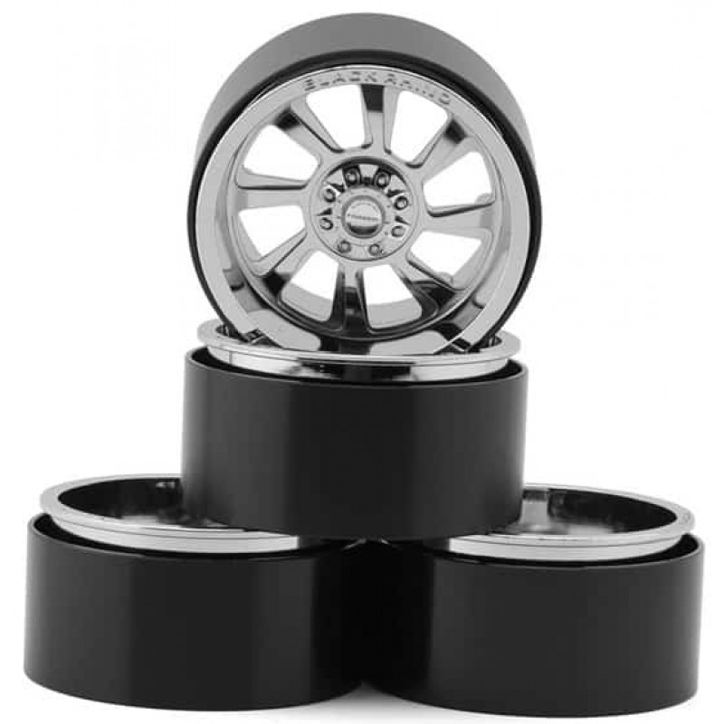 RC4WD Black Rhino 2.6 Blaster Forged Deep Dish Wheel Set (Chrome) (4) w/12mm Hex