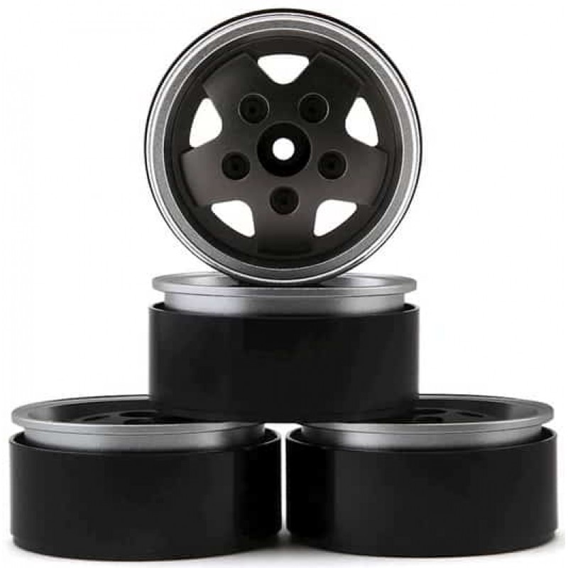 RC4WD CChand Dome Spoked 1.9 Classic Beadlock Wheels (Grey) (4)