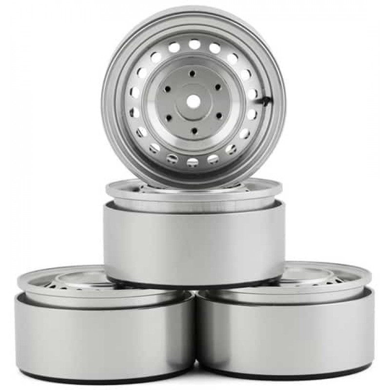 RC4WD CChand Rad 1.9 Aluminum Internal Beadlock Wheels (Silver) (4)