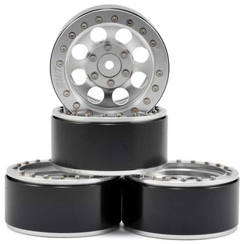 RC4WD M/T Classic Lock 1.9" Aluminum Beadlock Crawler Wheel (4) (Silver)