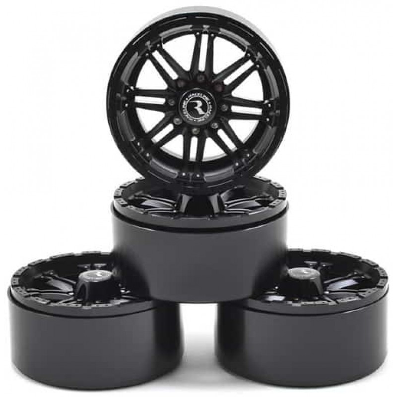 RC4WD Raceline Octane 2.2" Aluminum Beadlock Crawler Wheels (4) (Black)