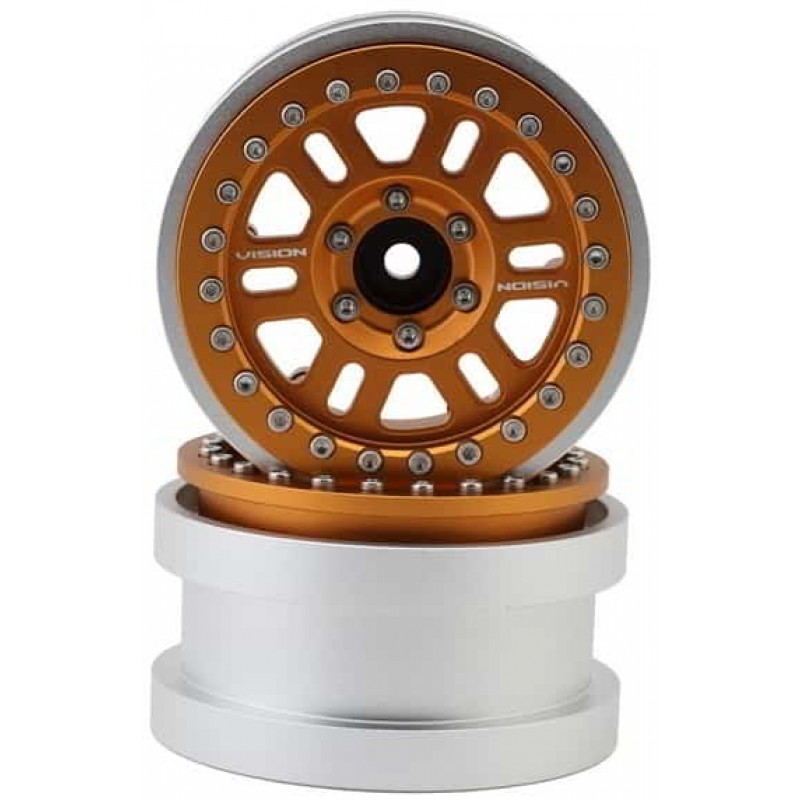 Shift RCs Vision 398 Manx 2.9" Beadlock Crawler Wheels (Bronze) (2)