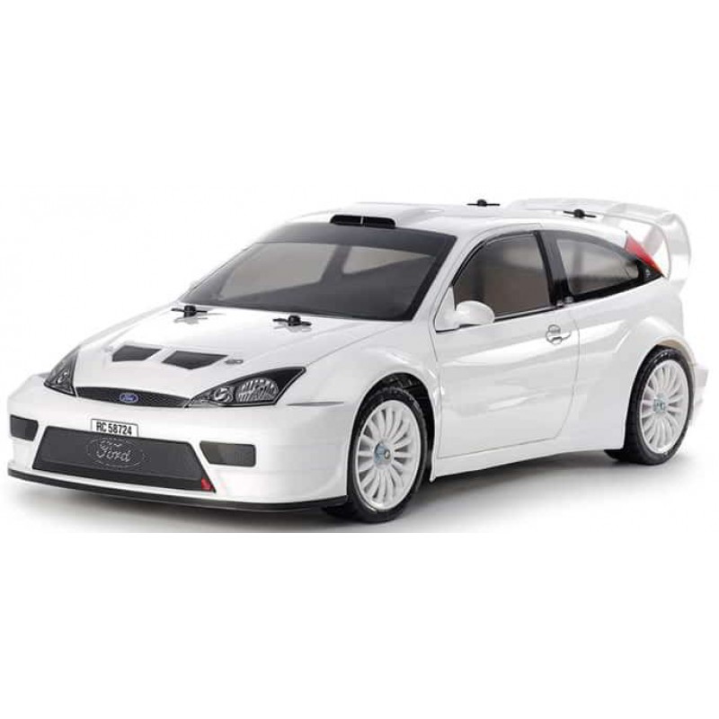 Tamiya 2003 Limited Edition Ford Focus RS Custom 1/10 4WD Rally Car Kit (White) (TT-02) w/Pre-Painted Body