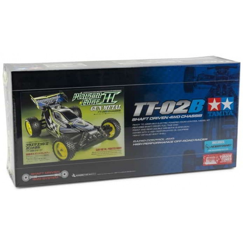 Tamiya Plasma Edge II 1/10 4WD Off-Road Buggy Kit (Gun Metal) (TT-02B) (Limited Edition Painted Body)