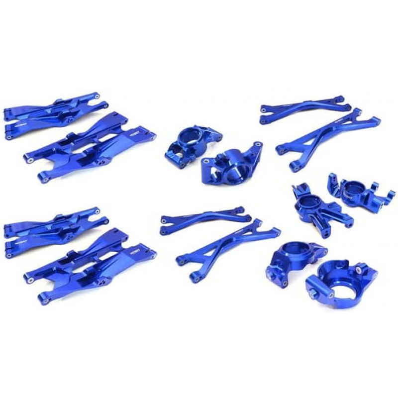 Team Integy Aluminum Suspension Conversion Kit for Traxxas X-Maxx (Blue)