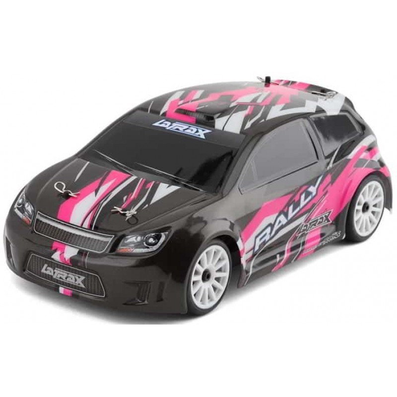 Traxxas 1/18 Latrax Rally RTR 4WD Electric Rally Car (Black/Pink) w/2.4GHz Radio, Battery & AC Charger