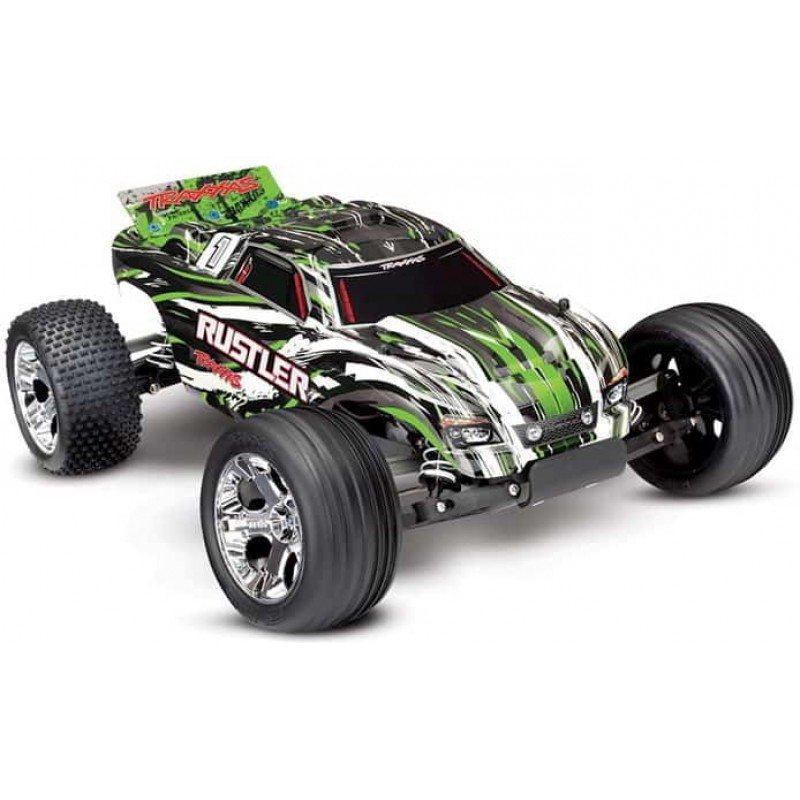 Traxxas Rustler 1/10 Stadium Truck with TQ 2.4 GHz (Green)