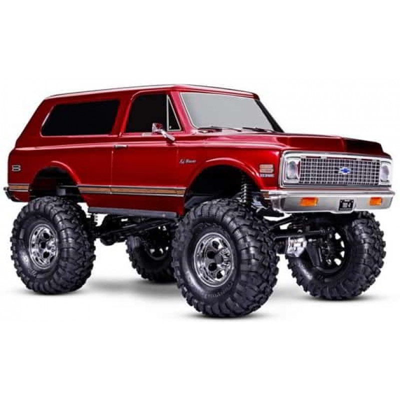 Traxxas TRX-4 1/10 High Trail Edition RC Crawler w/'72 Chevy K5 Blazer Body (Red) & TQi 2.4GHz Radio