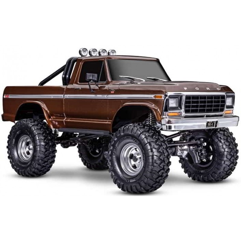 Traxxas TRX-4 1/10 High Trail Edition RC Crawler w/'79 Ford F-150 Ranger XLT Body (Brown) & TQi 2.4GHz Radio