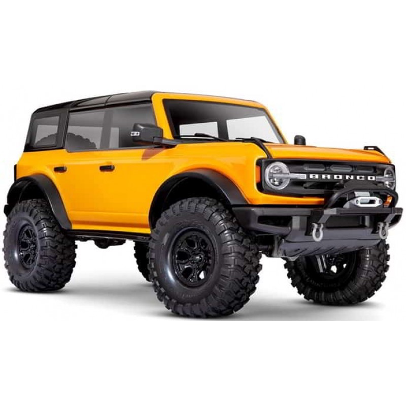 Traxxas TRX-4 1/10 Trail Crawler Truck w/2021 Ford Bronco Body (Orange) & TQi 2.4GHz Radio