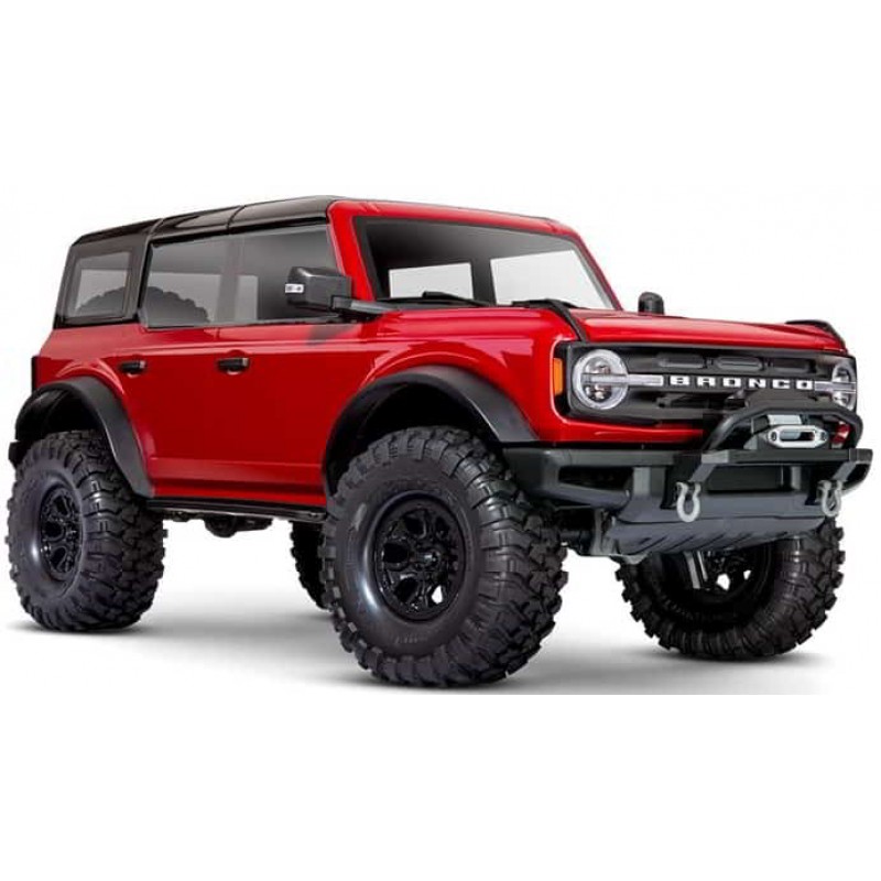 Traxxas TRX-4 1/10 Trail Crawler Truck w/2021 Ford Bronco Body (Red) & TQi 2.4GHz Radio