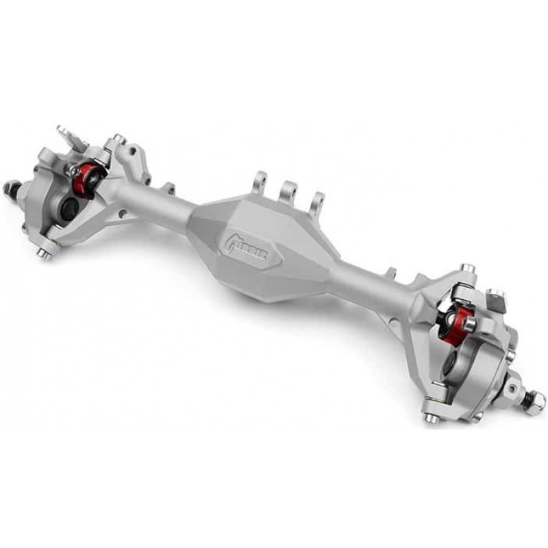 Vanquish Products Currie Portal F9 SCX10 II Front Axle Kit (Silver)