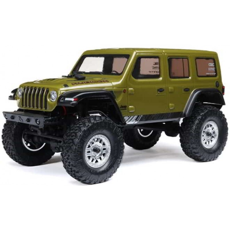 Axial SCX24 Jeep Wrangler JLU 4WD RTR Scale Mini Crawler (Green) w/2.4GHz Radio, Battery & Charger