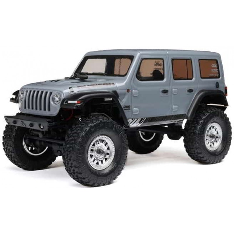 Axial SCX24 Jeep Wrangler JLU 4WD RTR Scale Mini Rock Crawler (Grey) w/2.4GHz Radio, Battery & Charger