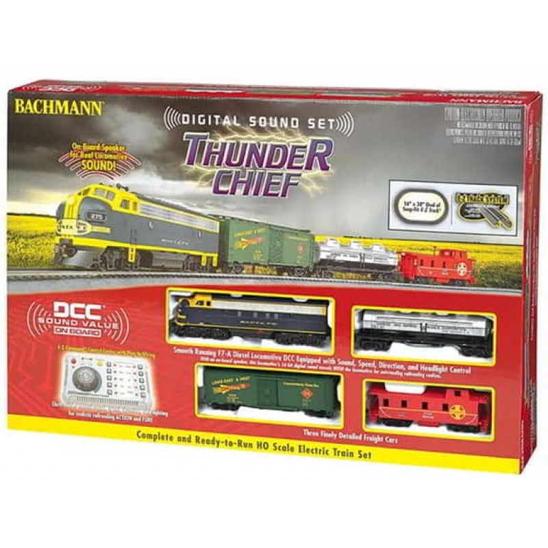 Bachmann HO Thunder Chief Train Set with EZ Command Sound BAC00826