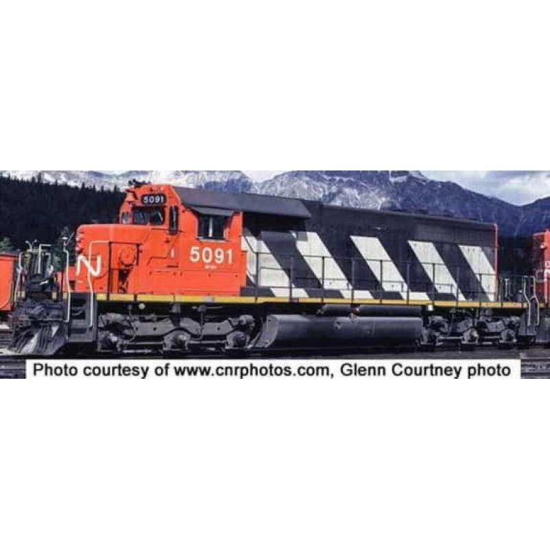 Bowser HO SD40 w DCC & Sound CN Sergent Stripe #5091