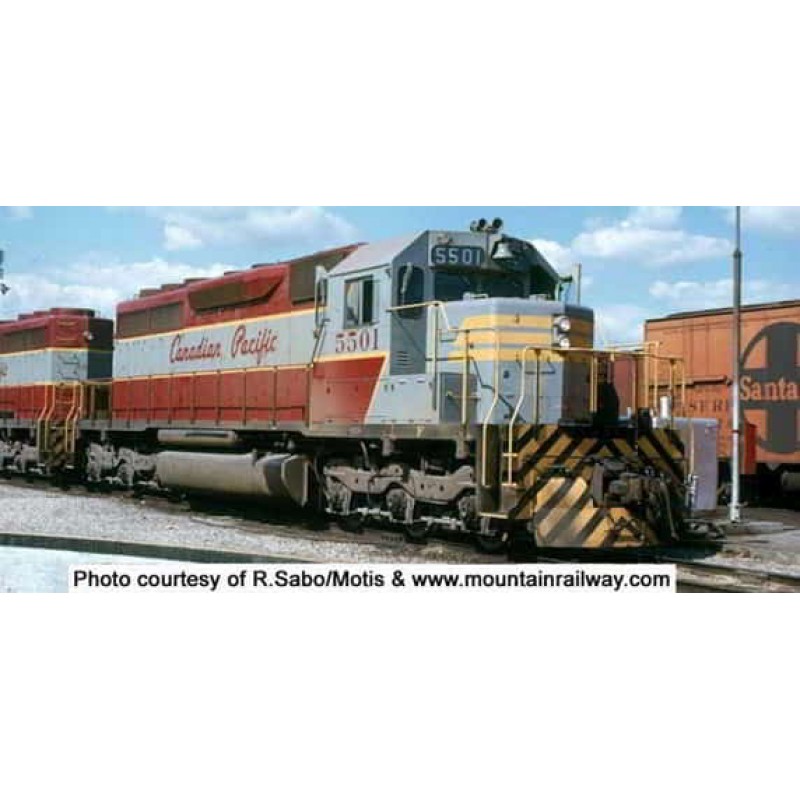 Bowser HO SD40 w DCC & Sound CPR Grey Maroon #5504