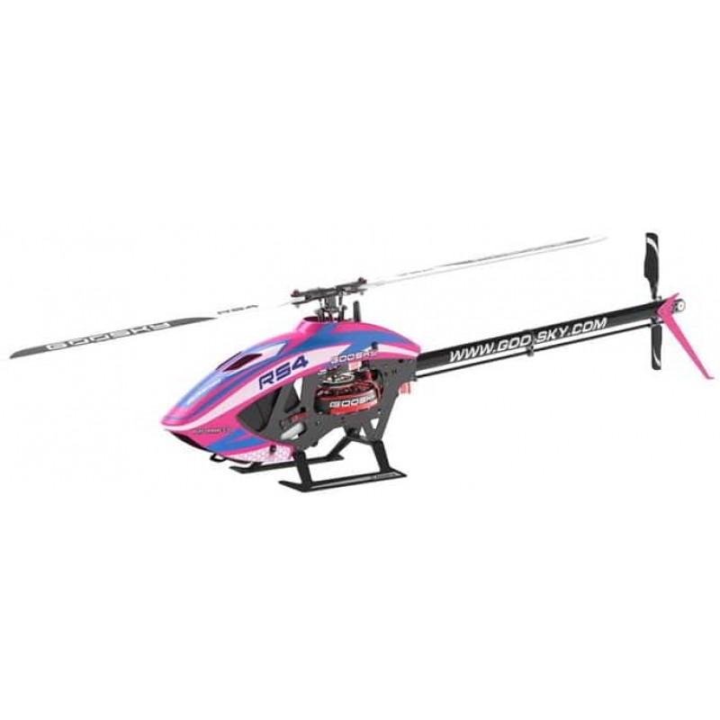 GooSky Legend RS4 Venom Edition Electric Helicopter Combo Kit (Pink) w/Motor, ESC, Servos, Gyro, & Blades