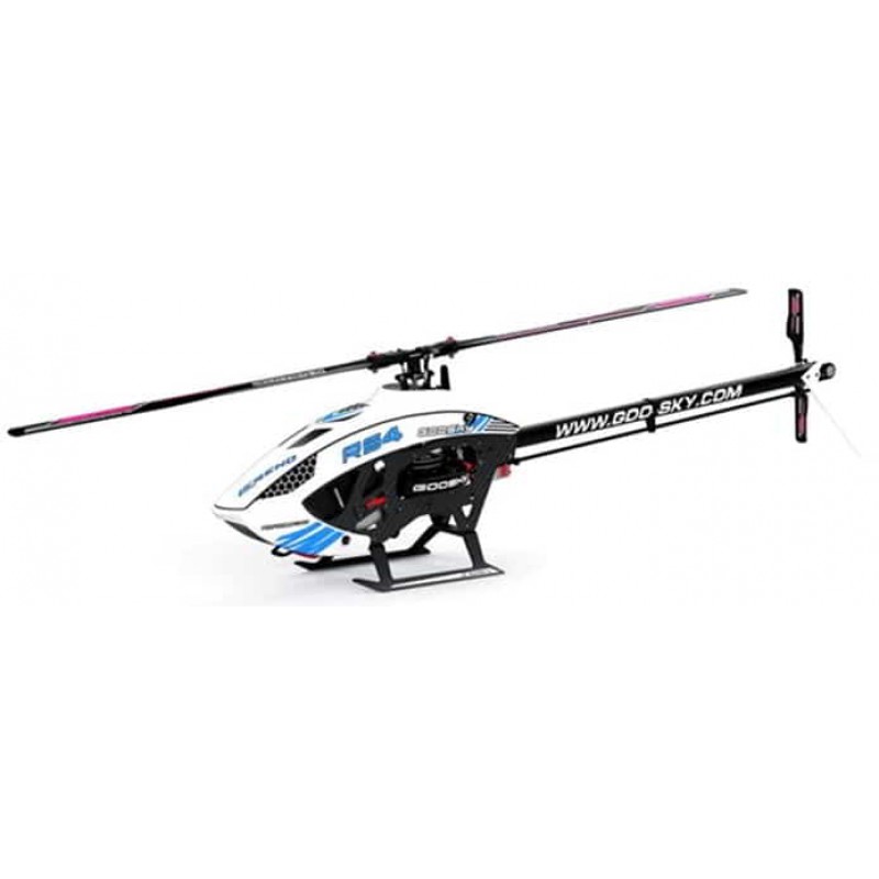 GooSky RS4 Legend Electric Helicopter Unassembled Kit (White) (w/Motor, Servos, & LiPo Battery)