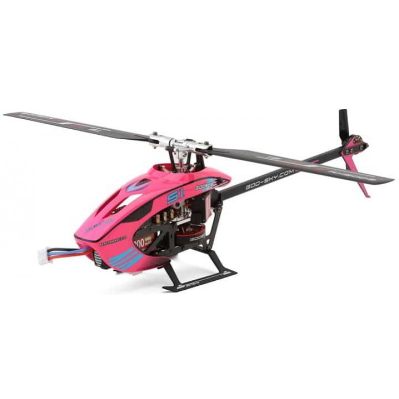 GooSky S1 BNF Micro Electric Helicopter (Pink)