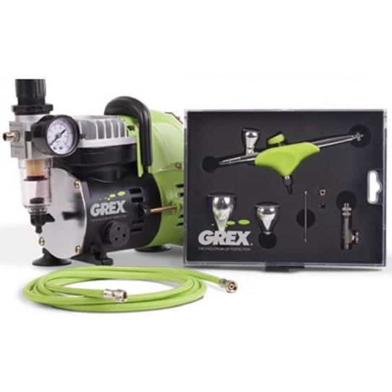 Grex Airbrush Combo Kit w/ Genesis.XGi + AC1810-A