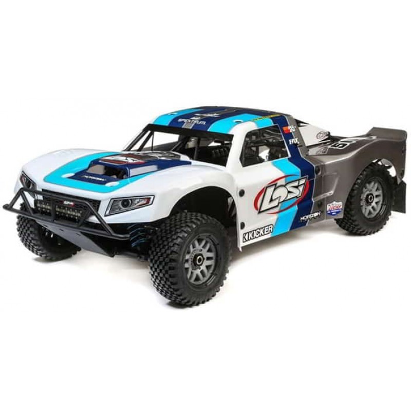 Losi 5IVE-T 2.0 V2: 1/5 4wd SCT Gas BND: Gry/Blu/Wht LOS05014V2T1