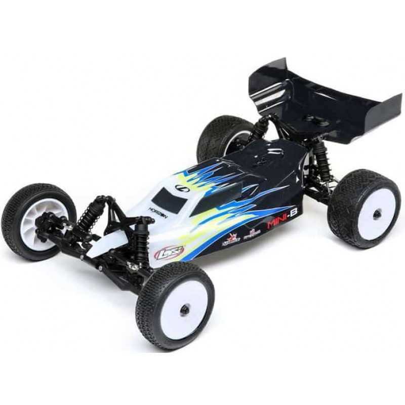 Losi Mini-B 1/16 Brushed RTR 2WD Buggy (Black / White)