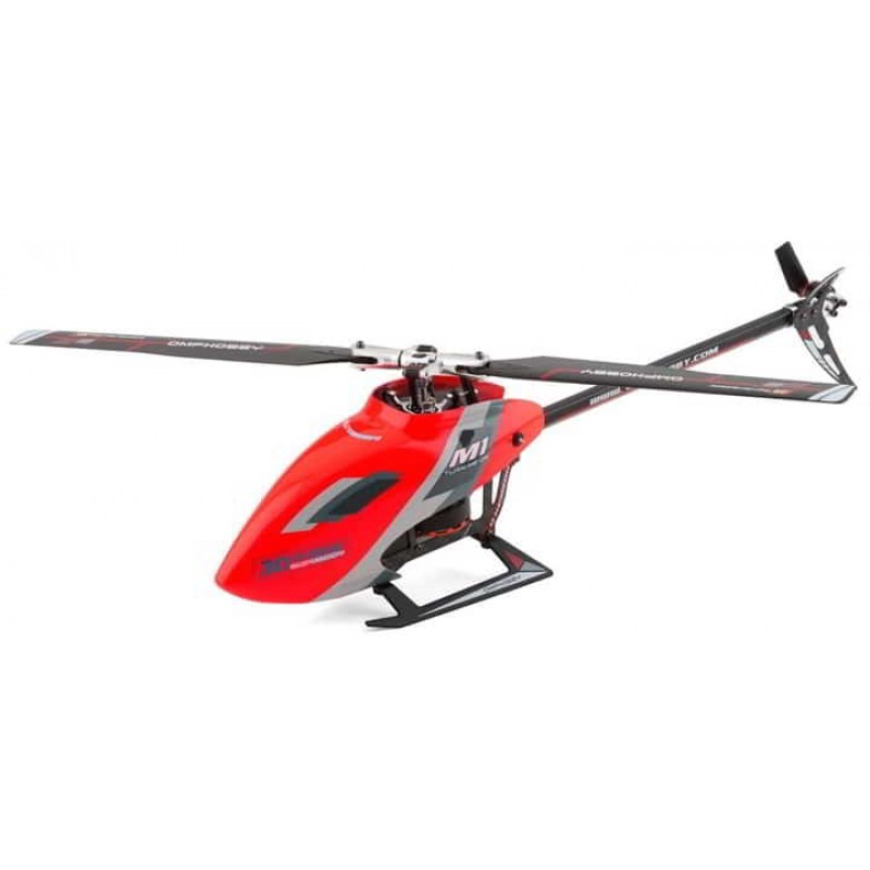 OMPHobby M1 EVO BNF Electric Helicopter (OFS) (Red)