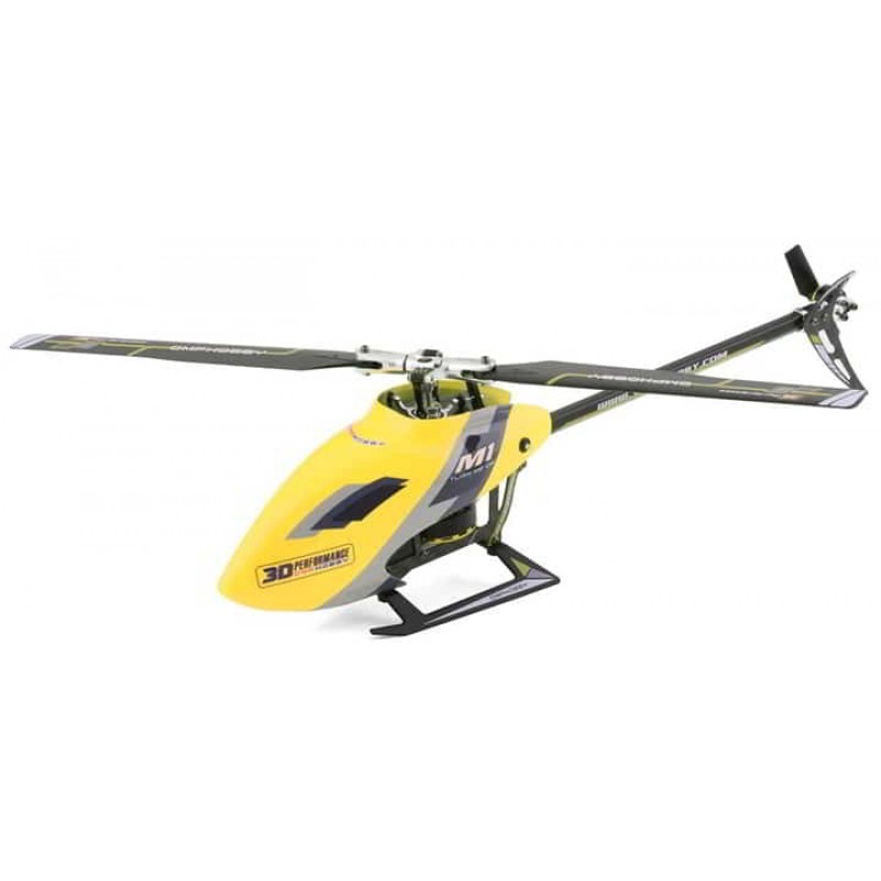 OMPHobby M1 EVO BNF Electric Helicopter (OFS) (Yellow)