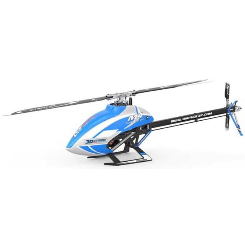 OMPHobby M4 Electric 380 Helicopter Kit (Blue) w/Motor