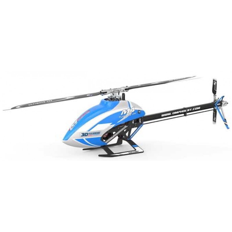 OMPHobby M4 Electric 380 PNP Helicopter Combo Kit (Blue) (Unassembled Kit, with Plug-N-Play Electronics)