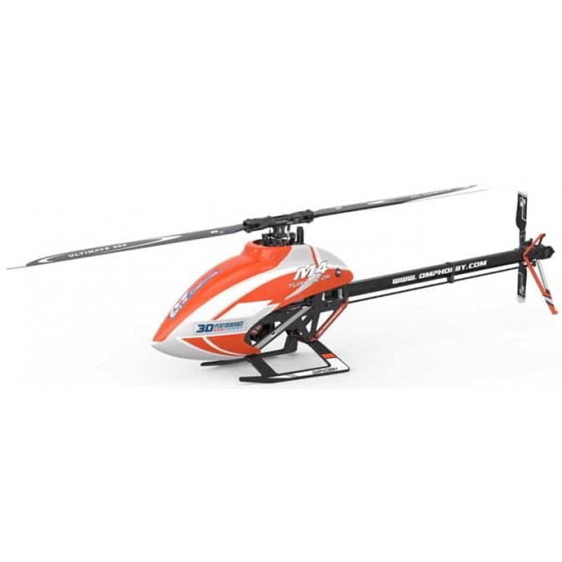 OMPHobby M4 Electric 380 PNP Helicopter Combo Kit (Orange) (Unassembled Kit, with Plug-N-Play Electronics)