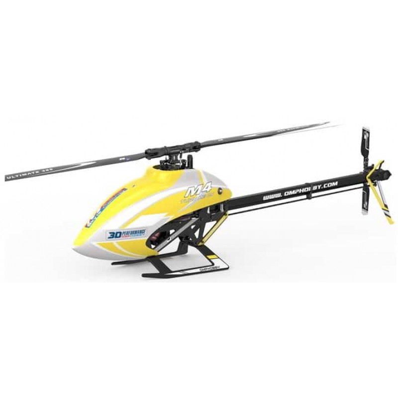 OMPHobby M4 Electric 380 PNP Helicopter Combo Kit (Yellow) (Unassembled Kit, with Plug-N-Play Electronics)