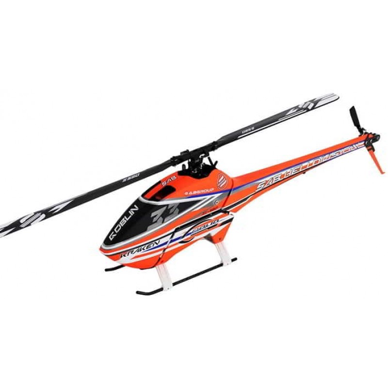 SAB Goblin Kraken 580 Electric Helicopter Kit (Orange/Blue) w/Main & Tail Blades