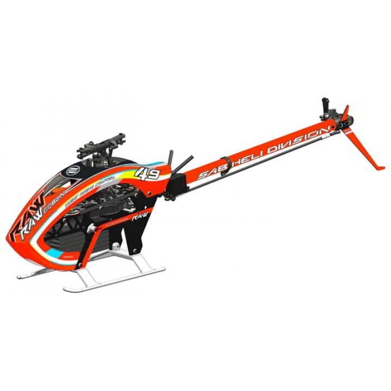 SAB Goblin Raw 420 Competition Electric Helicopter Kit (Orange) w/Blades