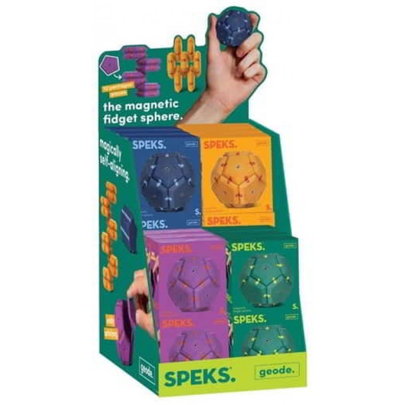 Speks Geode Magnetic Fidget Sphere