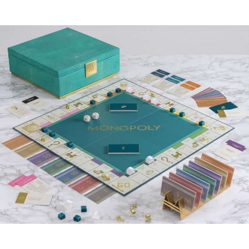 WS Games Company Monopoly Del Mar Shagreen Edition