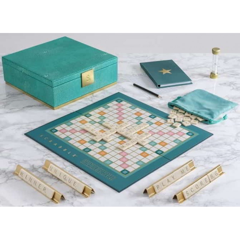 WS Games Company Scrabble Del Mar Shagreen Edition