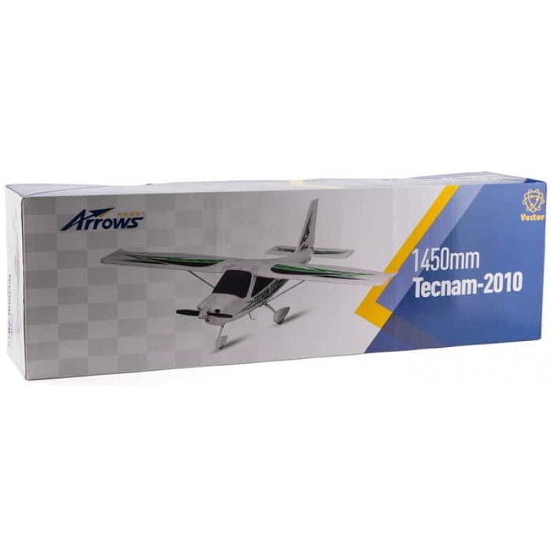 Arrows Hobby Tecnam-2010 PNP Electric Airplane (1450mm) w/Vector Flight Stabilization & Floats